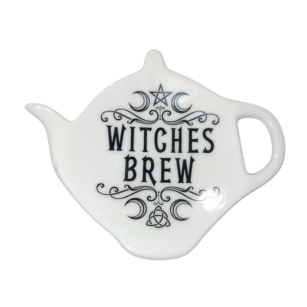 Witches Brew Trinket Dish Tea Pot Shape